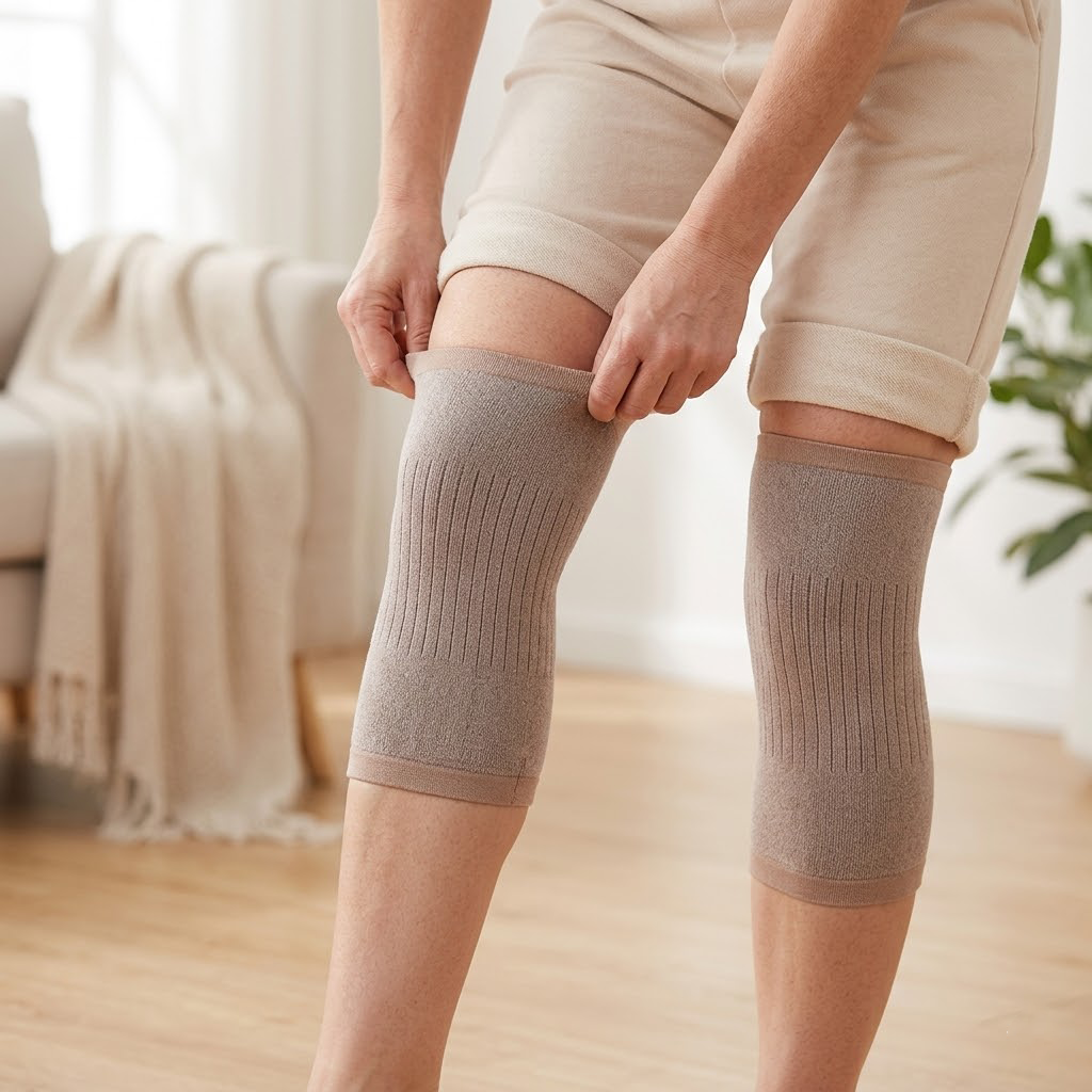 Trufanacosh Luxury Thermal Knee Support - High-End Joint Warming Protection - Breathable Wool Blend for All-Day Comfort & Recovery