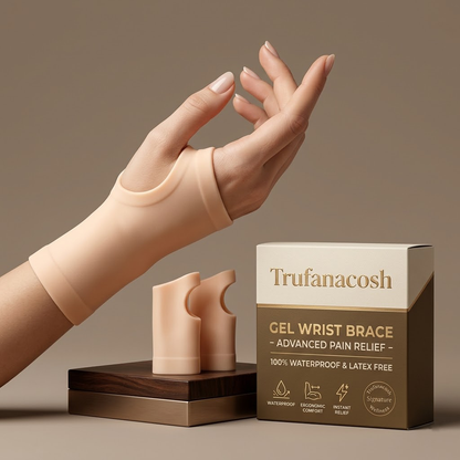 Trufanacosh Advanced Ergonomic Gel Wrist Wrap | Ultra-Soft Lightweight Support for Targeted Joint Comfort & Daily Mobility