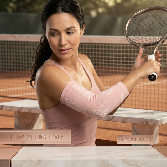 Trufanacosh Advanced Joint Recovery Elbow Sleeve - Targeted Compression for Inflammation & Stiffness Relief - 3D Contour Design for Daily Wear & Active Lifestyles